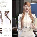 Женская причёска LONG HAIRSTYLE — Careers Collection для Sims 4 Женская причёска LONG HAIRSTYLE — Careers Collection для Sims 4