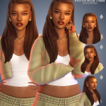 Женская причёска veronica hair для Sims 4