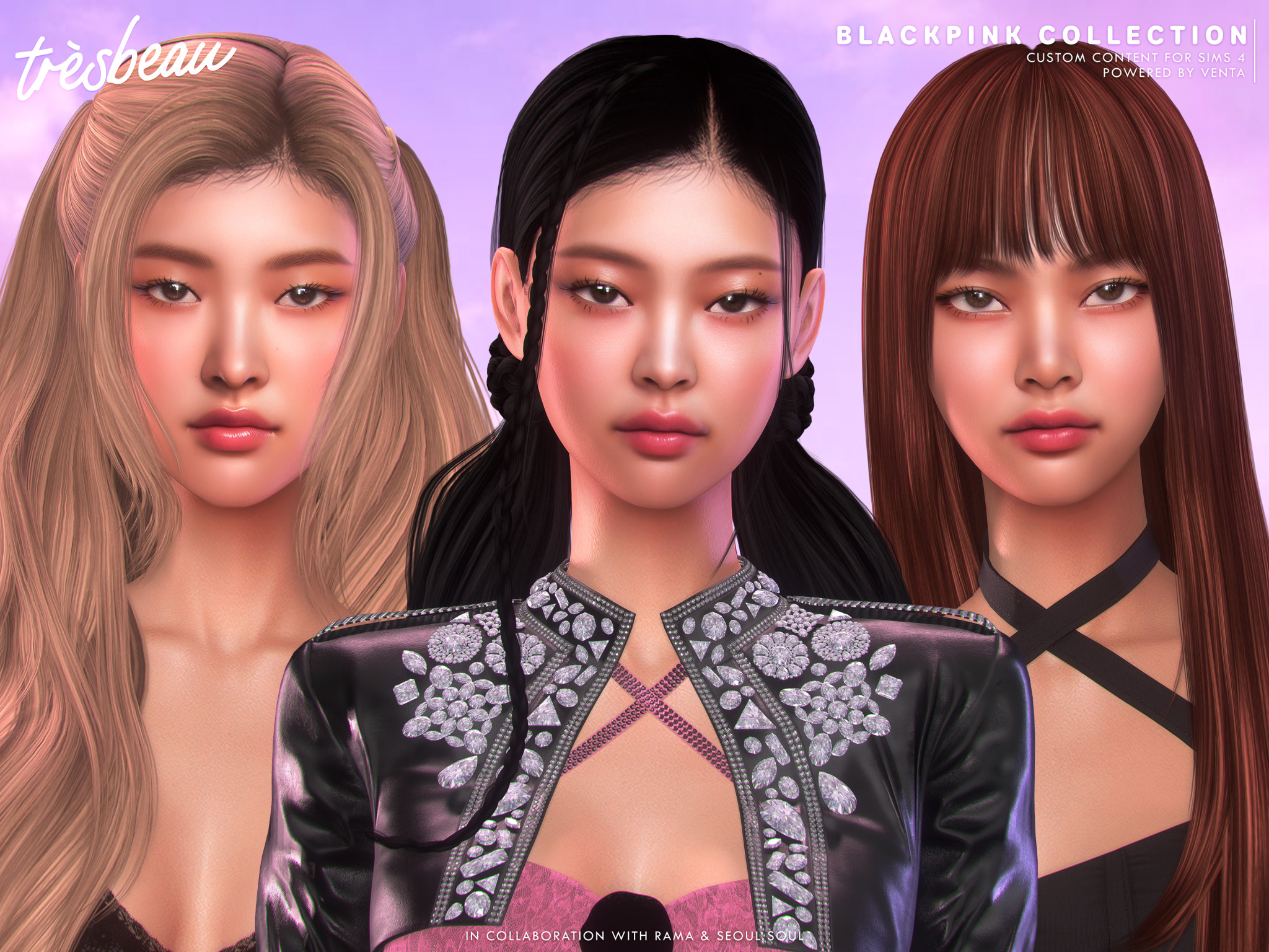 Женский скинтон Rosie Skin для Sims 4