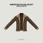 Мужская куртка American Italian Male Jacket для Sims 4 Мужская куртка American Italian Male Jacket для Sims 4