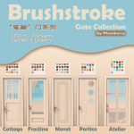 Набор дверей Brushstroke Gate Collection для Sims 4