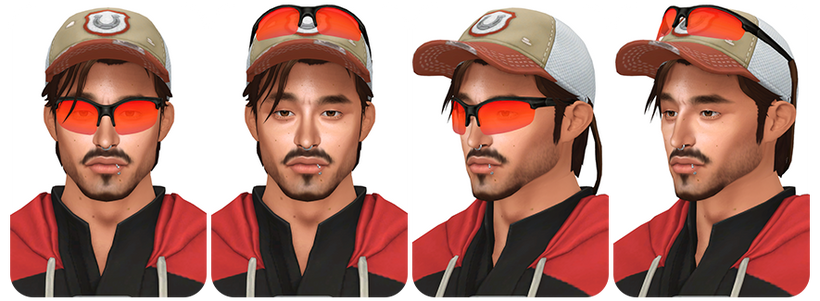 Очки для симов и симочек Polarized Sunglasses Set для Sims 4