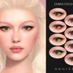 Подводка и линзы Debra для Sims 4