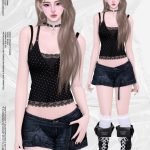 Повседневный наряд для симочки Kippie-SUIT для Sims 4