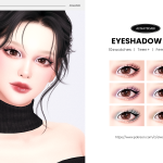 Тени для век Eyeshadow N64 для Sims 4 Тени для век Eyeshadow N64 для Sims 4