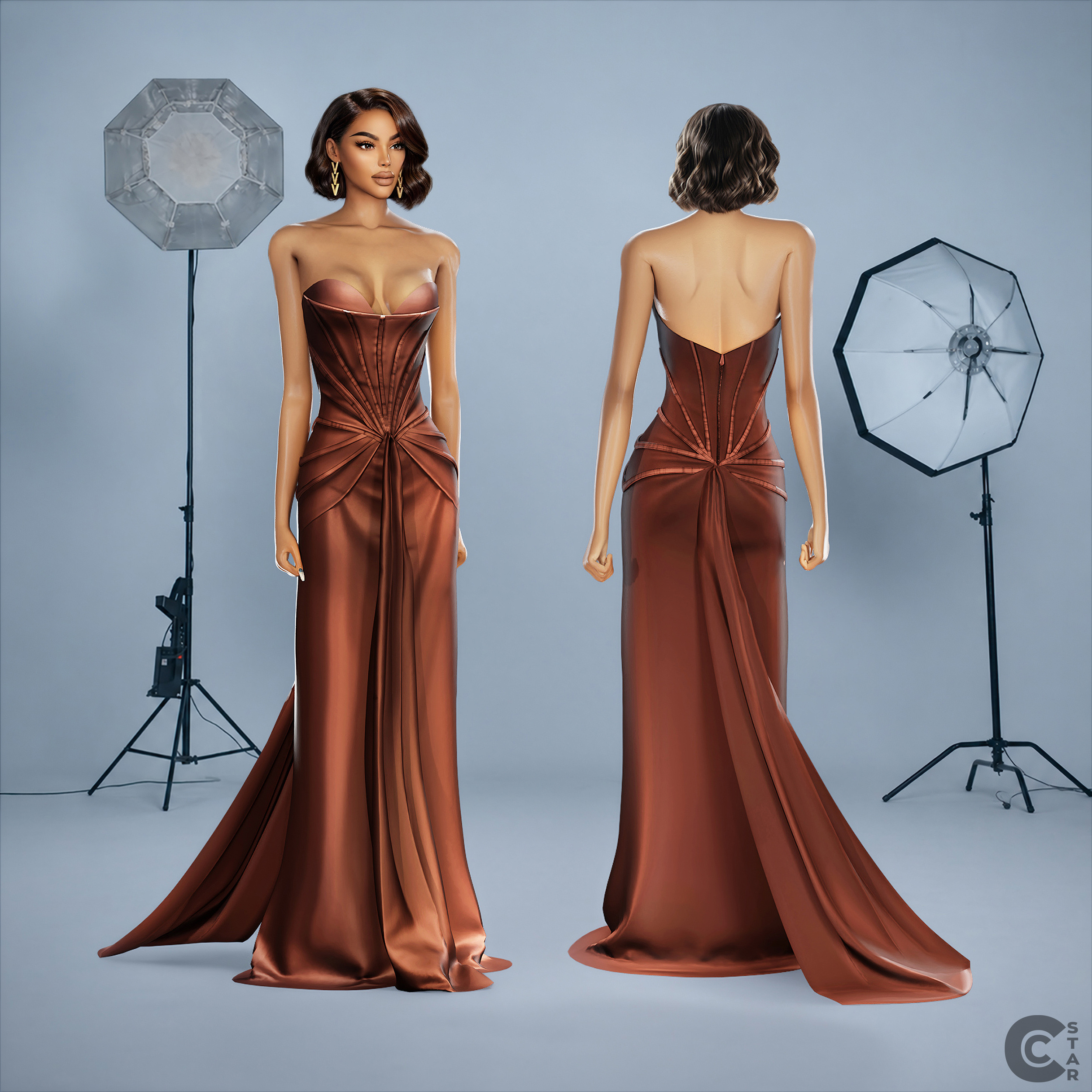 Вечерняя коллекция для симочек Oscars 2026 Collection 2 для Sims 4