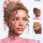 Женская причёска Derya Hairstyle Set для Sims 4 Женская причёска Derya Hairstyle Set для Sims 4