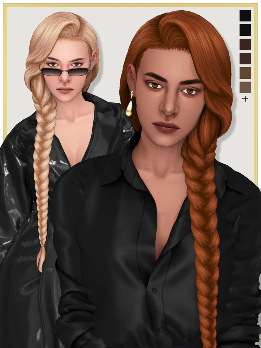 Женская причёска Lira для Sims 4