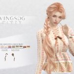 Женская причёска Long Hair With a Single Braid для Sims 4 Женская причёска Long Hair With a Single Braid для Sims 4