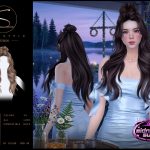Женская прическа UPDO WAVY LONG HAIRSTYLE MidnightSun для Sims 4 Женская прическа UPDO WAVY LONG HAIRSTYLE MidnightSun для Sims 4