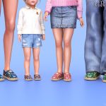 Эспадрильи для женщин, мужчин, детей и тоддлеров Coastal Espadrilles для Sims 4