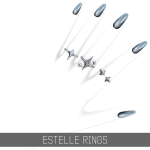 Комплект колец ESTELLE RINGS для Sims 4