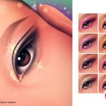 Макияж глаз MM Diamond Dust Eyeshadow & MM Prism Veil Liner для Sims 4