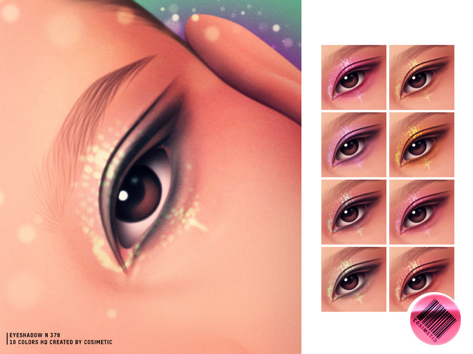 Макияж глаз MM Diamond Dust Eyeshadow & MM Prism Veil Liner для Sims 4