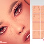 Веснушки для лица Constellation Freckles для Sims 4 Веснушки для лица Constellation Freckles для Sims 4