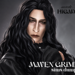 Maven Grimm by HiGadina для Sims 4