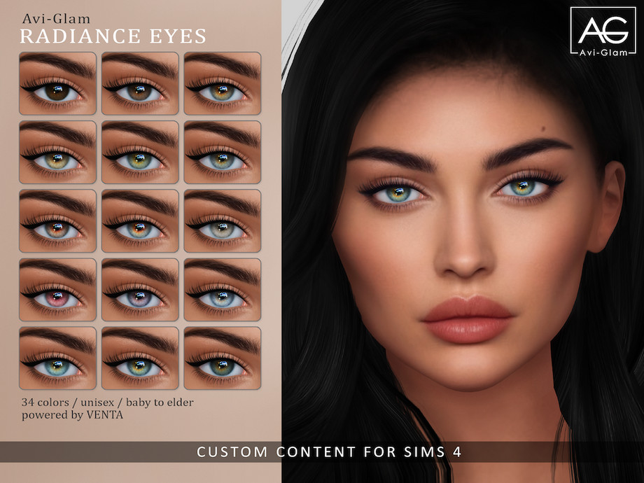 Линзы Radiance Eyes для Sims 4