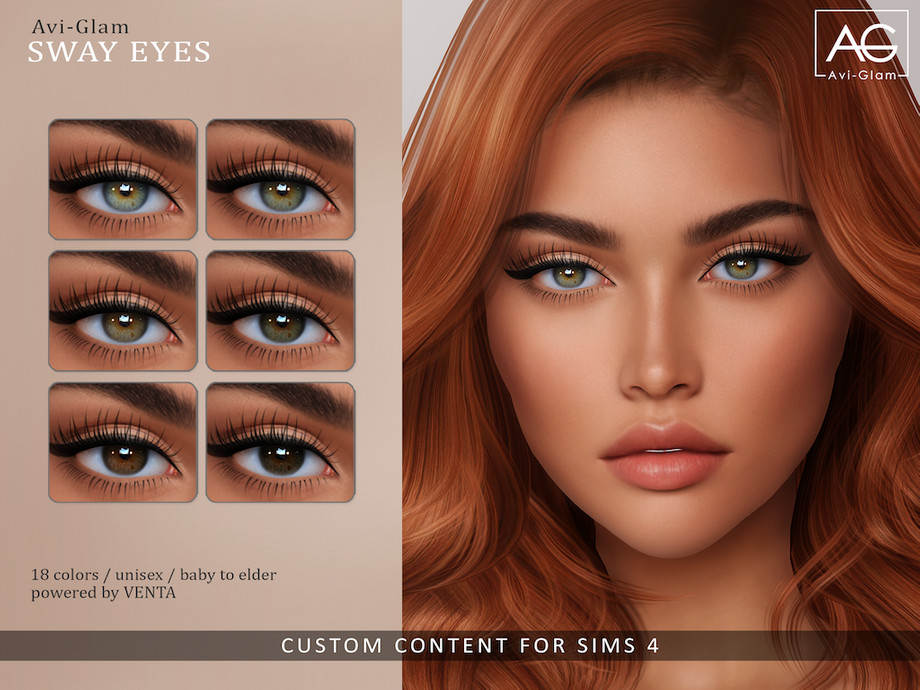 Линзы Sway Eyes для Sims 4