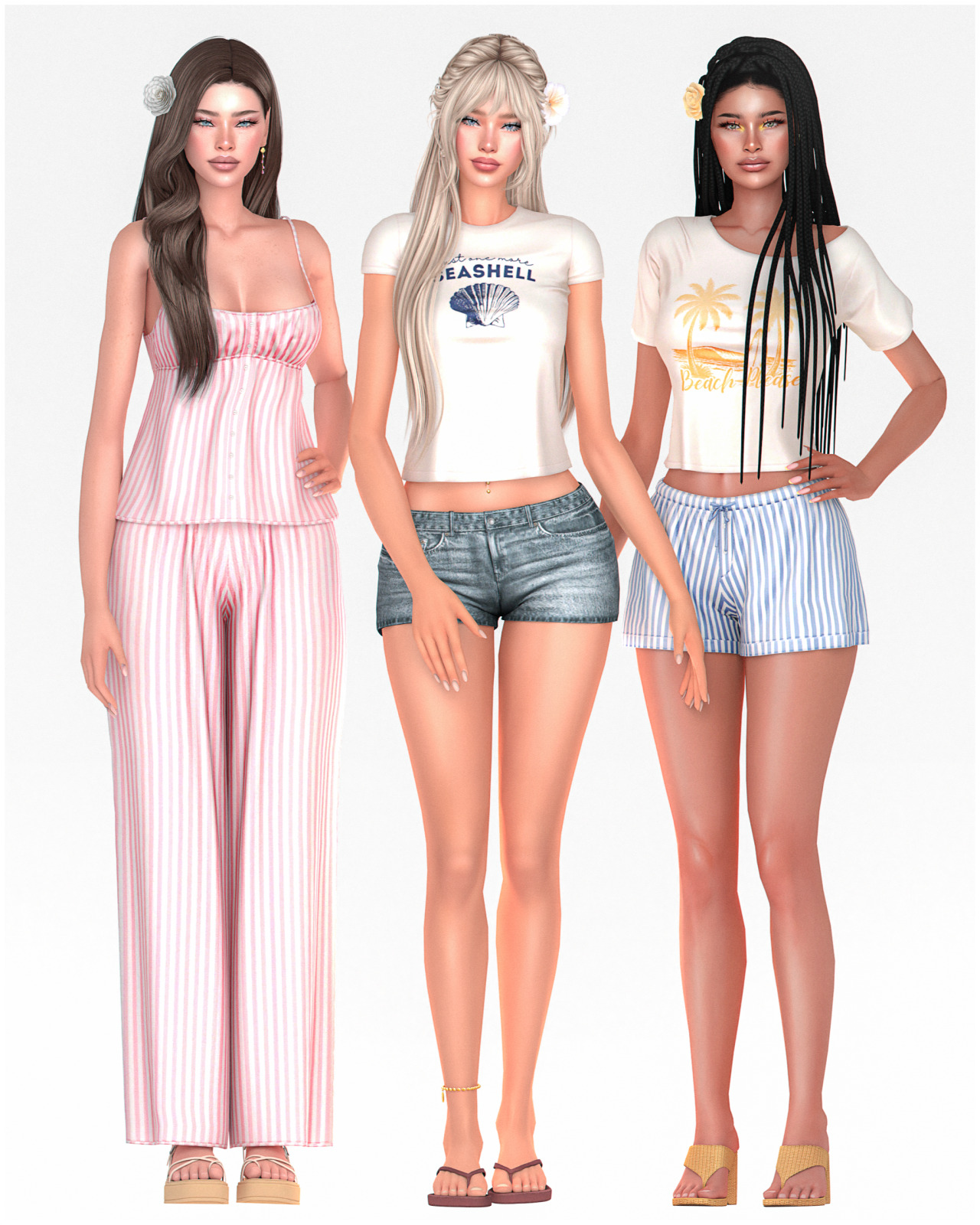 Сет для отпуска Ocean Breeze Set для Sims 4