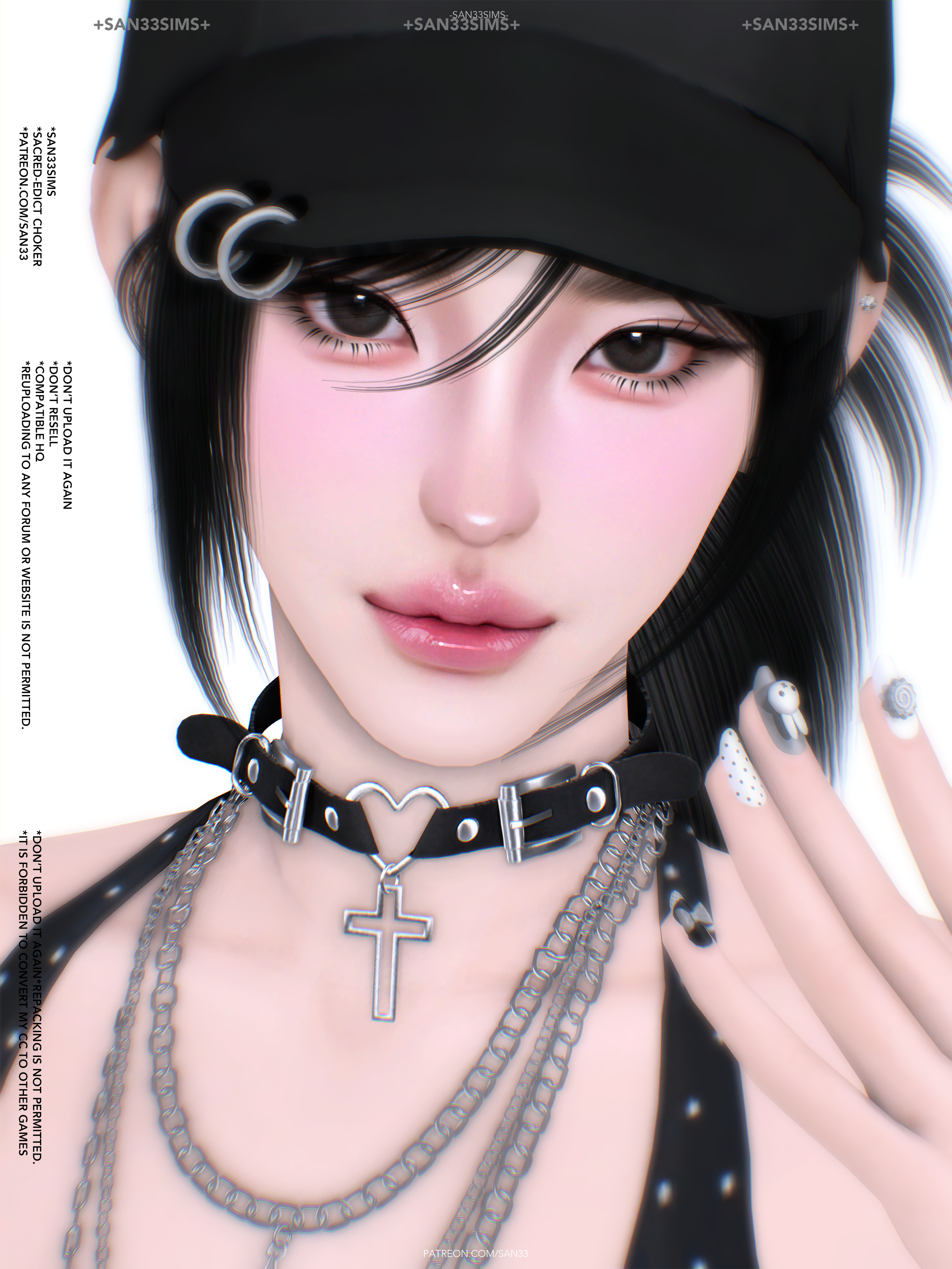 Чокер для симочек Sacred-Edict Choker для Sims 4