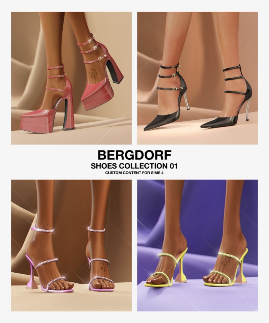 Коллекция каблуков Shoes Collection 01 для Sims 4