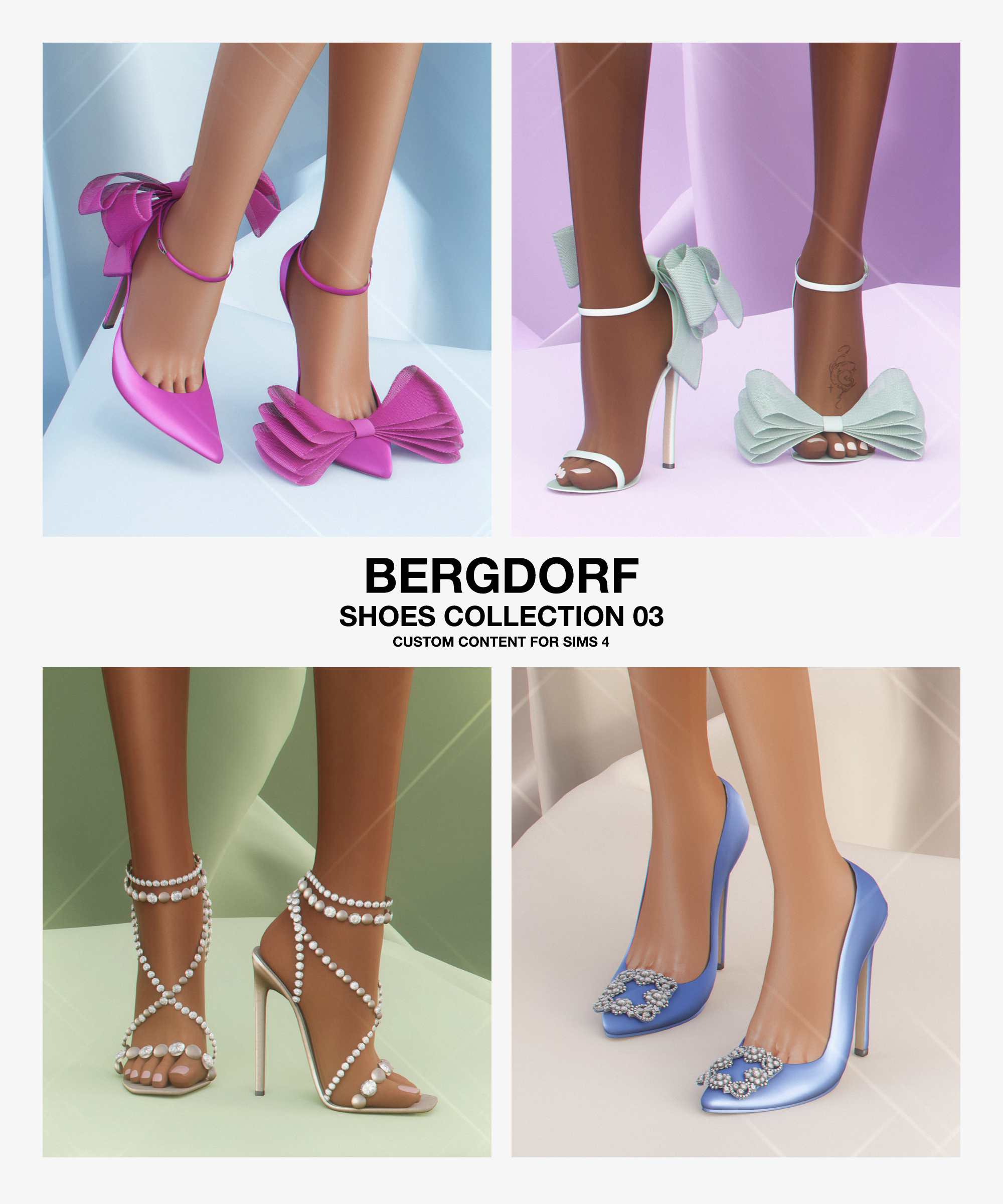 Коллекция каблуков Shoes Collection 03 для Sims 4