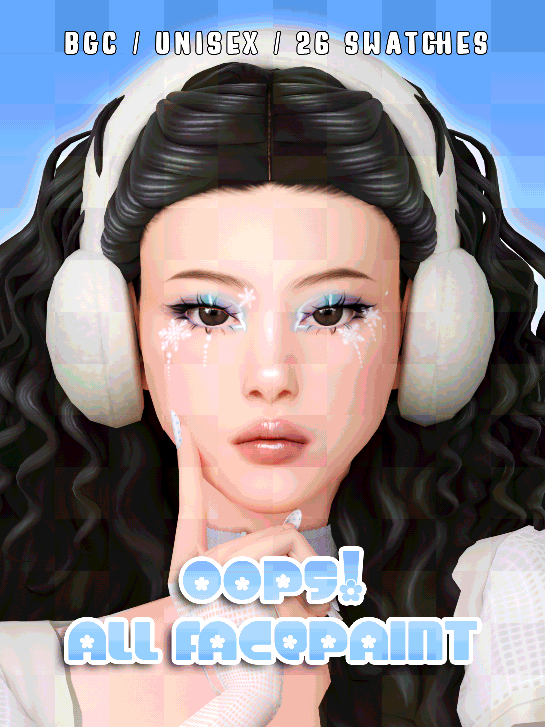 Набор грима для лица Oops! All Facepaint 03 для Sims 4