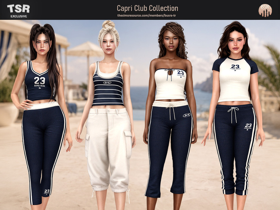 Спортивная коллекция SET-Capri Club Collection для Sims 4