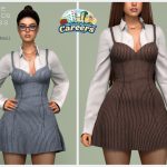 Офисный комплект Kate Office Dress для Sims 4 Офисный комплект Kate Office Dress для Sims 4