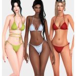 Бикини сет Summer Bliss Collection 1 для Sims 4