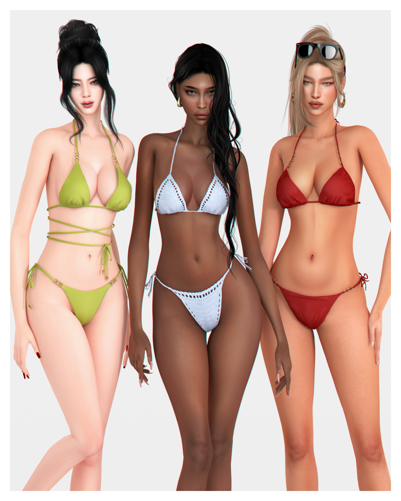 Бикини сет Summer Bliss Collection 1 для Sims 4