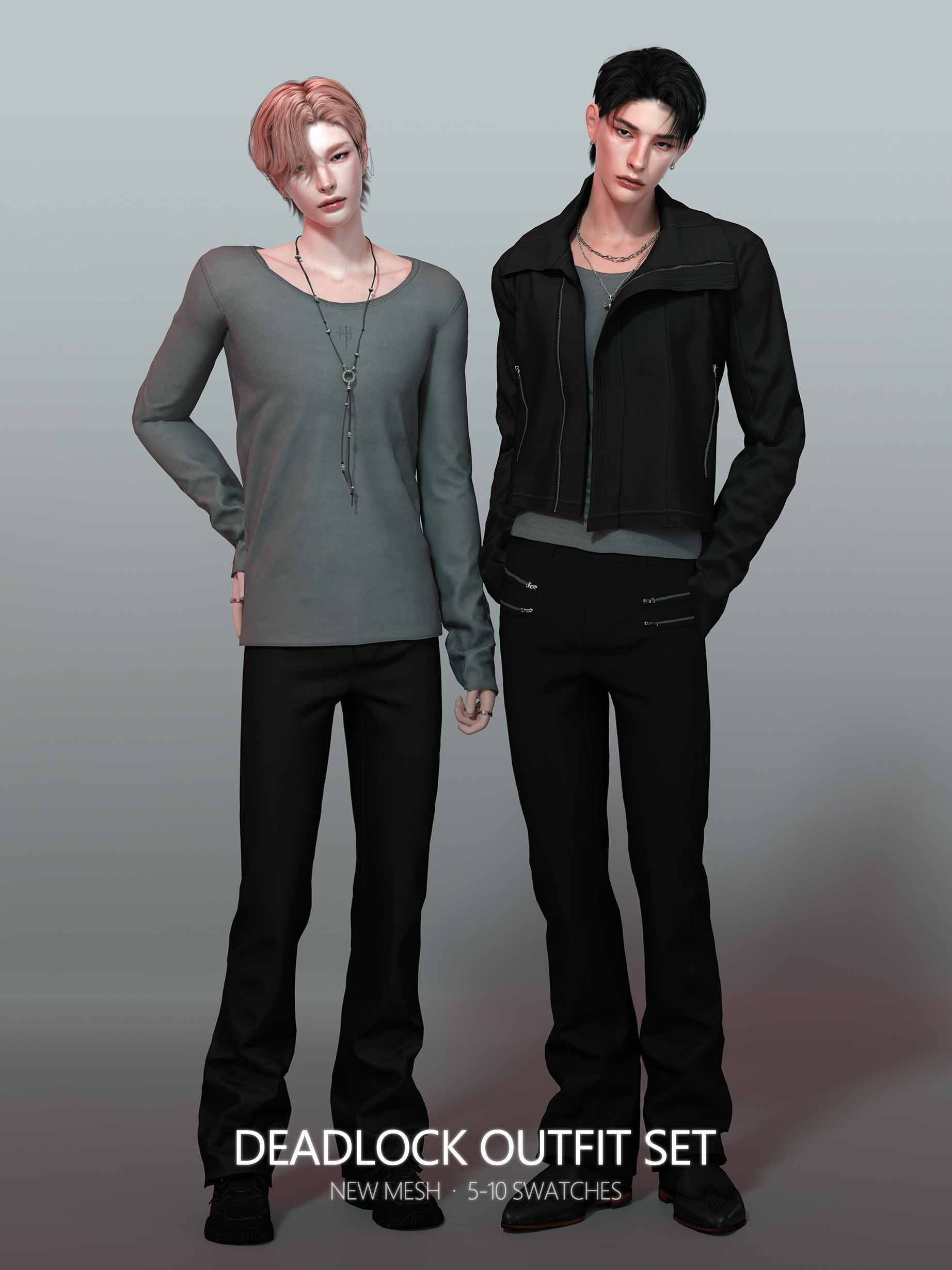Сет для симов Deadlock Outfit Set для Sims 4