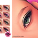Тени для век MM Graphic Eyeshadow для Sims 4 Тени для век MM Graphic Eyeshadow для Sims 4