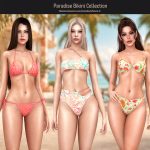 Коллекция купальников SET-Paradise Bikini Collection для Sims 4