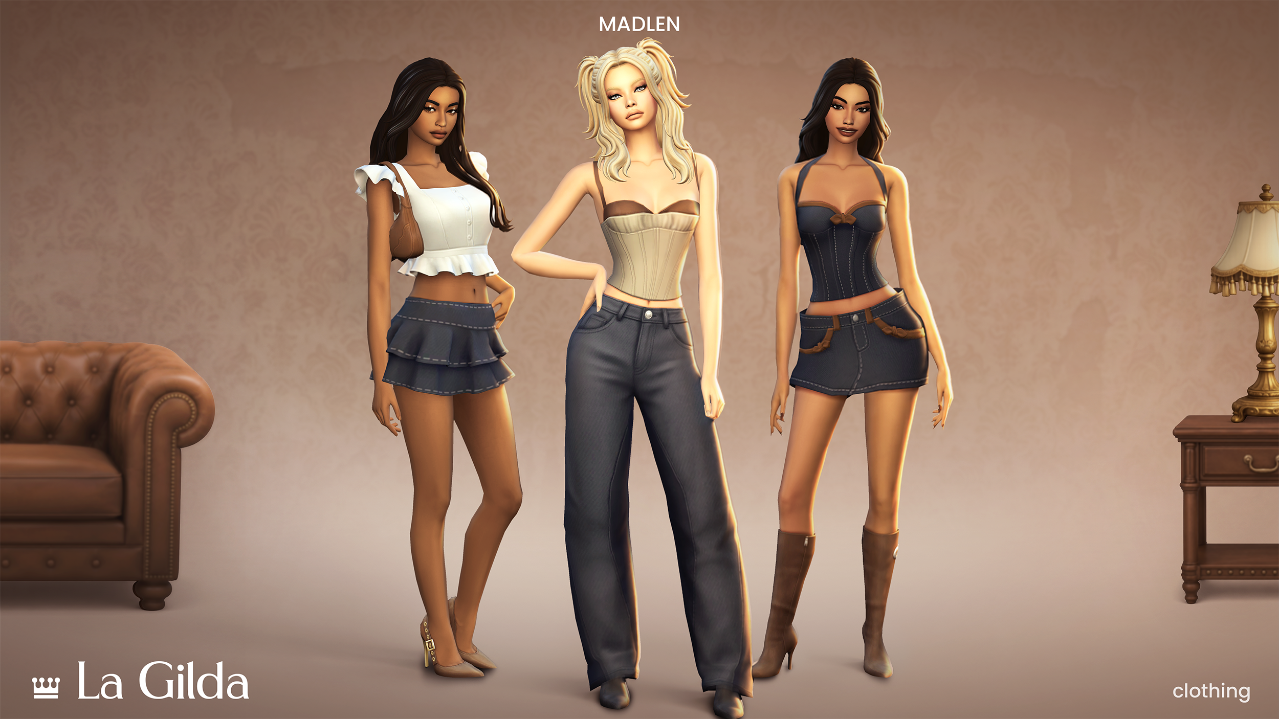 Сет для симочек La Gilda Set для Sims 4
