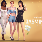 Летняя коллекция для симочек Jasmine Set для Sims 4