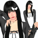 Юна (молодая девушка) для Sims 4