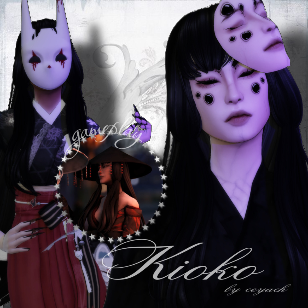 Kioko by ceyach для Sims 4