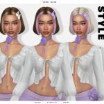 Женская прическа Juno Bob Hairstyle для Sims 4 Женская прическа Juno Bob Hairstyle для Sims 4