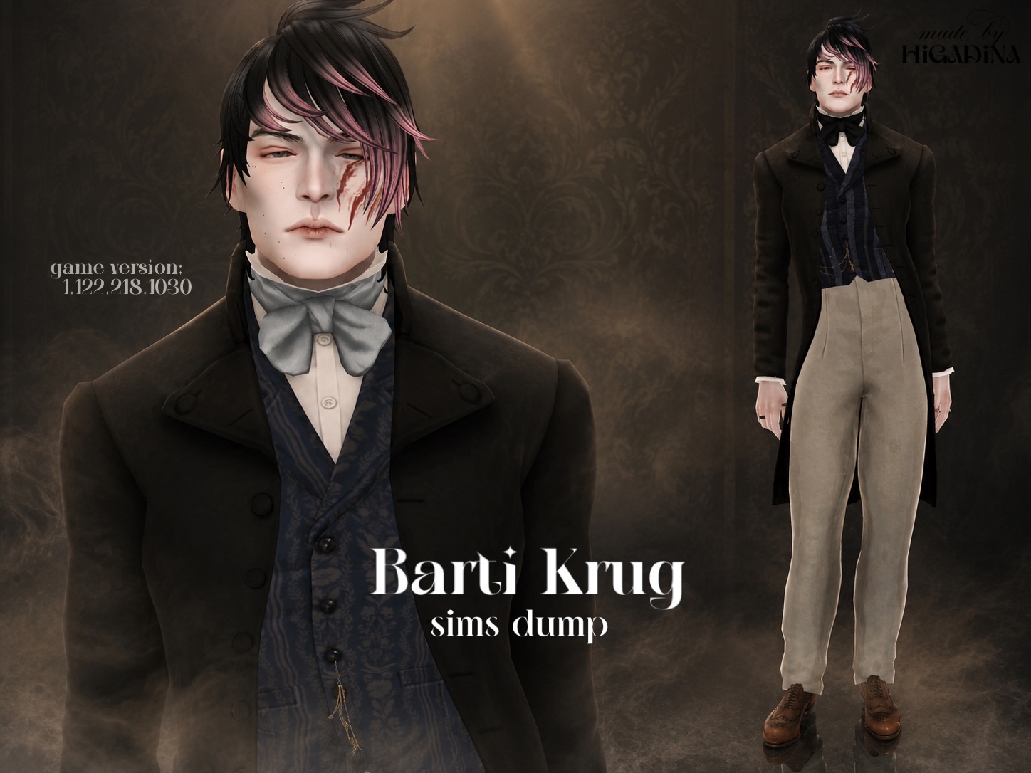 Barti Krug by HiGadina для Sims 4