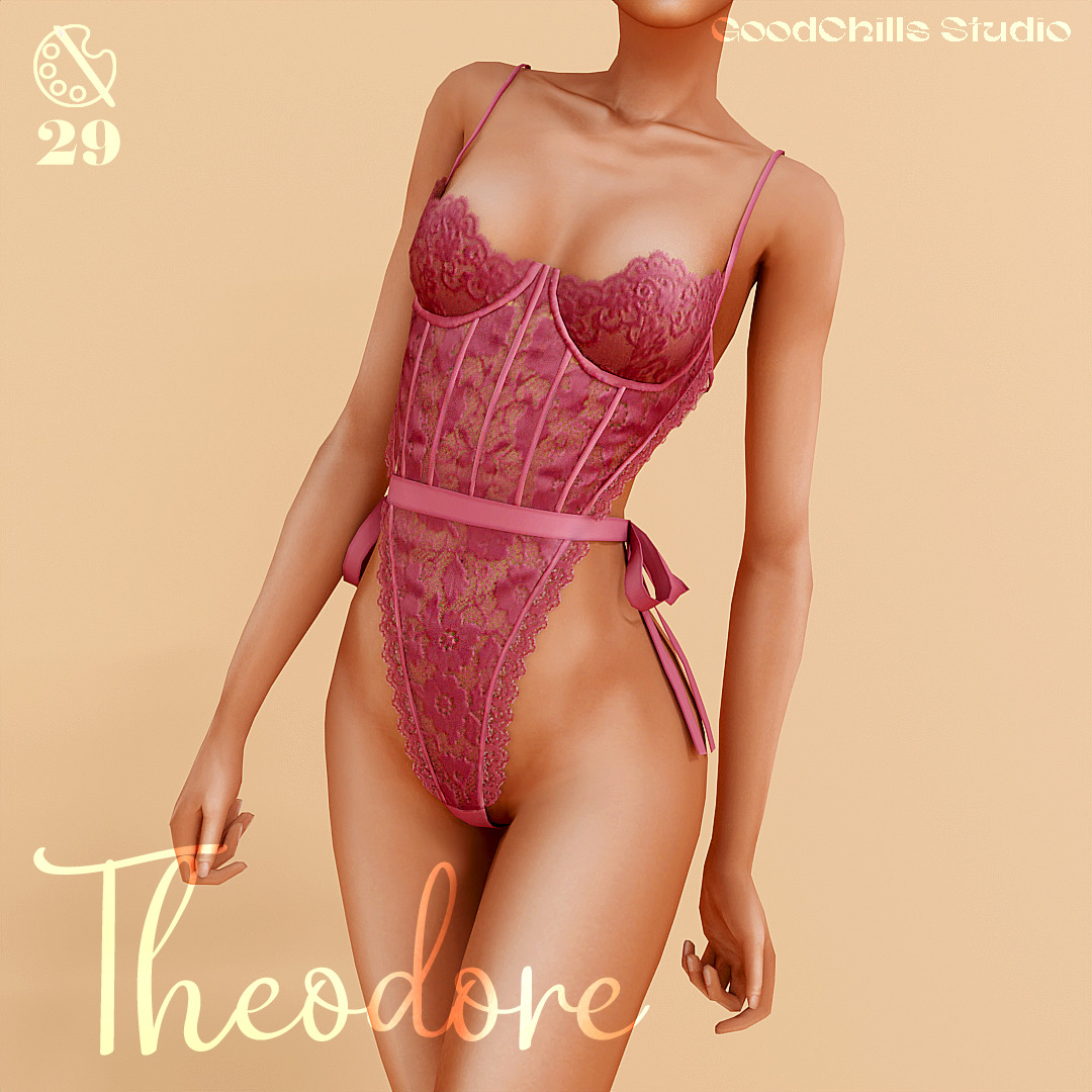 Нижнее белье для симочек Theodore для Sims 4