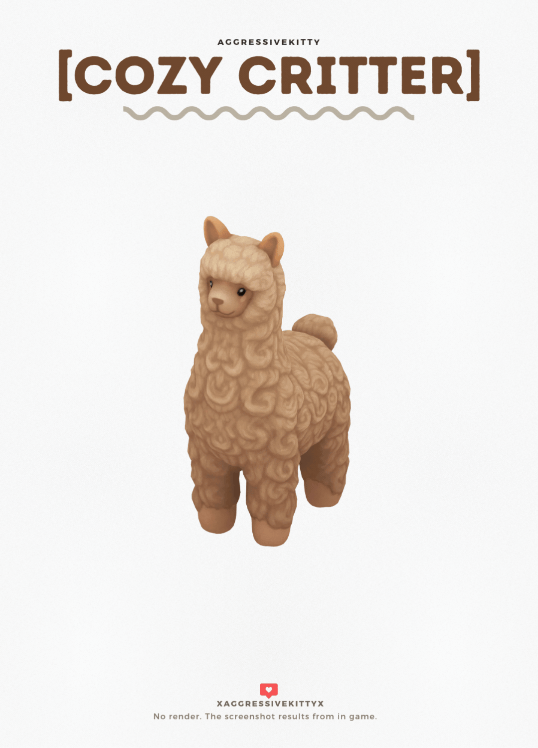 Сет для детской COZY CRITTER SET для Sims 4