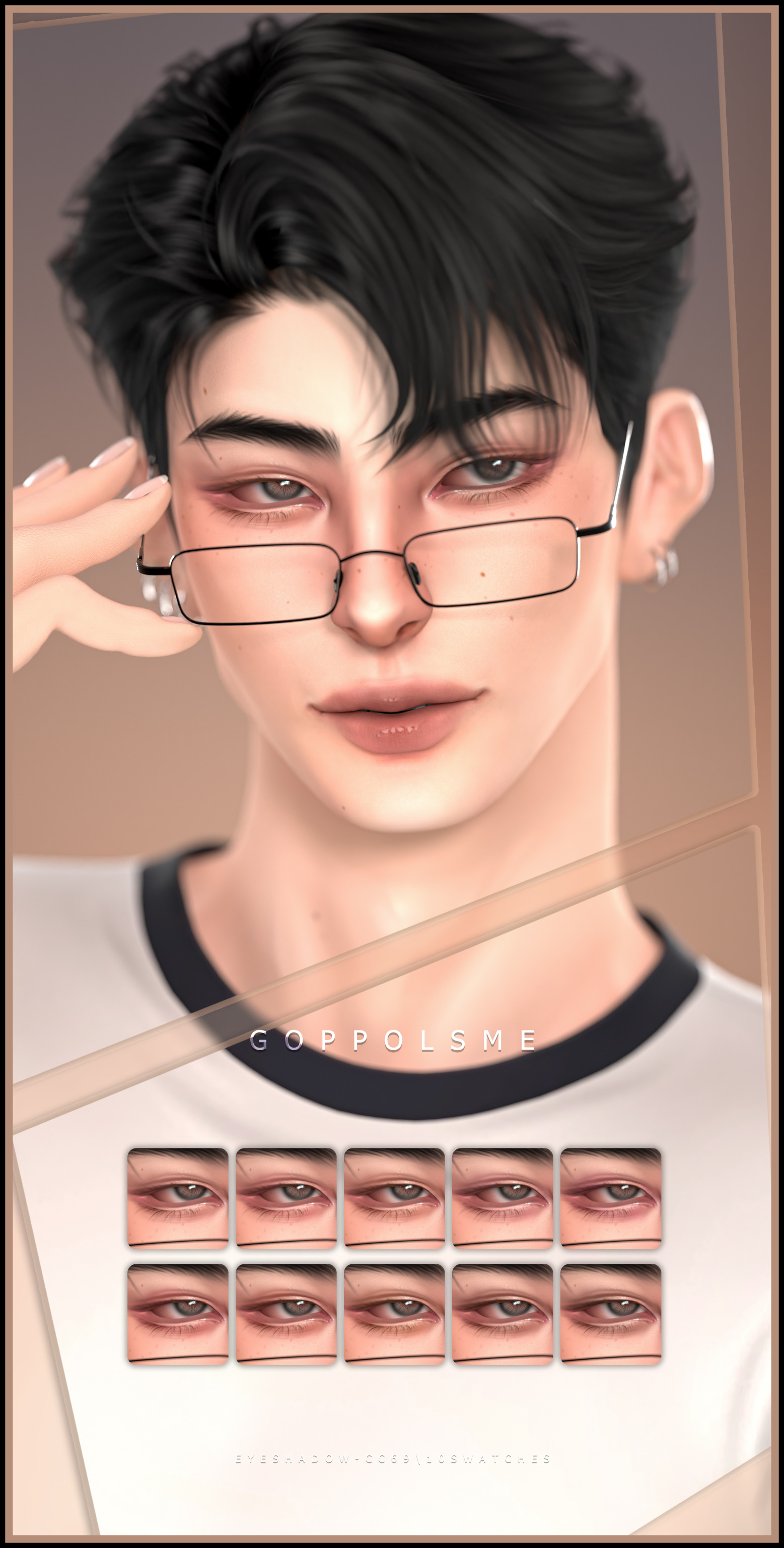 Тени для век Eyeshadow CC 69 для Sims 4