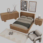 Спальня TRYGG SET для Sims 4 Спальня TRYGG SET для Sims 4