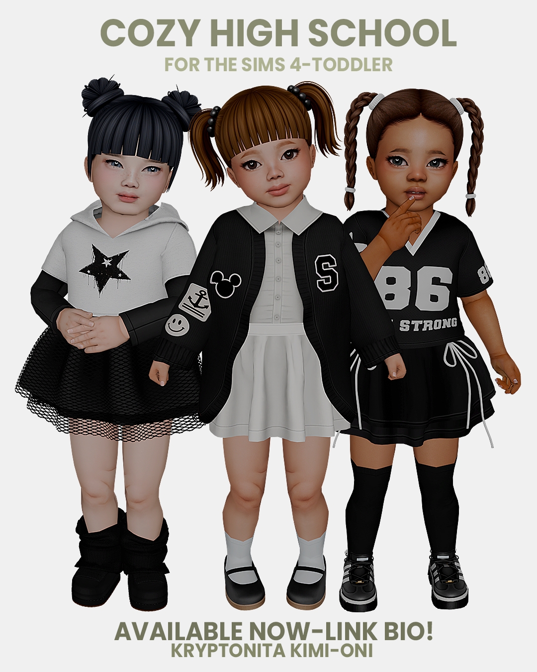 Мини-сет для малышек Cozy High School для Sims 4