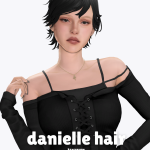 Женская прическа danielle hair для Sims 4 Женская прическа danielle hair для Sims 4