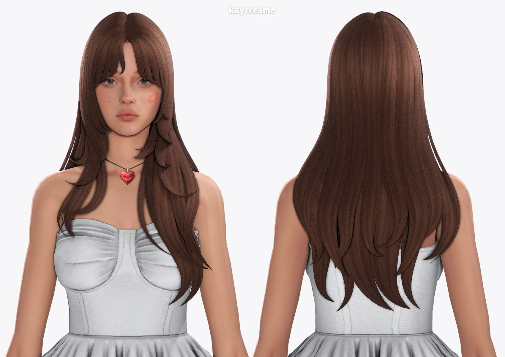Женская прическа madeline hair для Sims 4