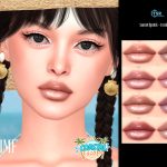 Блеск для губ IMF Sunset Lipstick Coastal Escape для Sims 4