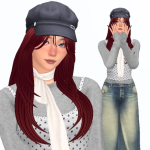 Энни (молодая симка) для Sims 4