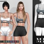Спортивный сет women's two-piece sporty set для Sims 4 Спортивный сет women's two-piece sporty set для Sims 4